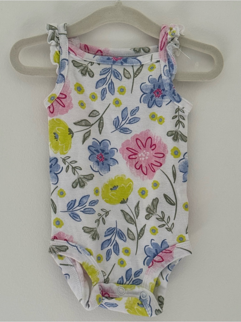 NWOT Carter’s Floral Tank Bodysuit 0-3M Baby Girl Spring Summer